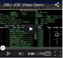 DBU JDE Video Demo